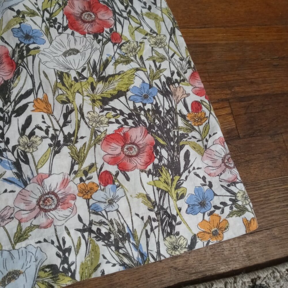 J. JILL love linen illustrated garden shift dress (M) - Picture 5 of 13
